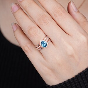 Silvershake London Blue Topaz Ring – 1.76ct Square Genuine Stone In Sterling Silver - View #6