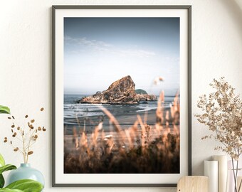 Oregon Beach Wall Photography Print, Pacific Northwest Photo, Beach House Wall Decor, Multiple Sizes Available