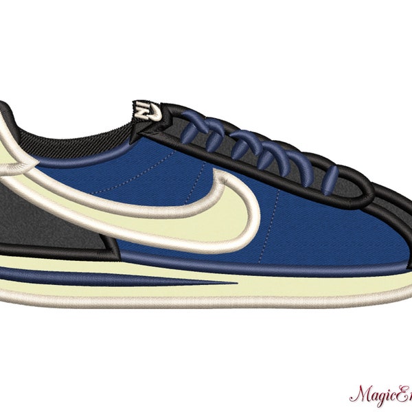 Shoe APPLIQUE Design, Sneaker APPLIQUE Design, Sport Shoe Embroidery Design, Instant Download