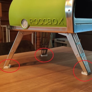 Protective set of feet for Gozney Roccbox Pizza oven Gray