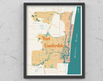 Fort Lauderdale, Florida City & Neighborhoods Map