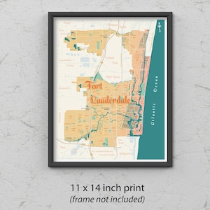 Fort Lauderdale, Florida City &Buurten Kaart
