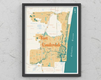 Fort Lauderdale, Florida City & Neighborhoods Map