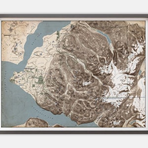 Anchorage, Alaska Carte Imprimer