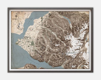 Anchorage, Alaska Map Print