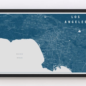 Mapa detallado de los barrios de Los Ángeles