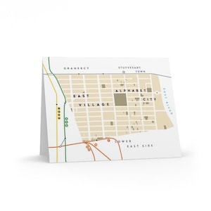 Blanko Grußkarten (8 Karten) - East Village / Alphabet City Neighborhoods, Manhattan, New York City