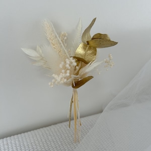 Mini bouquet LARA in dried flowers - mini bouquet dried flowers - mini bouquet for table decoration, gifts, wedding, baptism