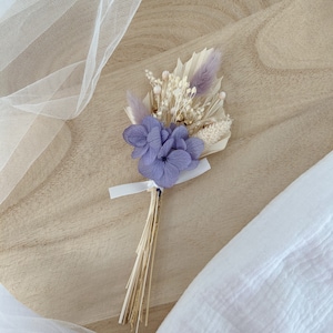 Mini bouquet LANA en fleurs séchées - mini bouquet fleurs séchées - mini bouquet pour décoration de table, cadeaux, mariage, baptême