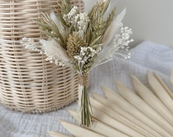 Mini bouquet of dried flowers - mini bouquet of dried flowers - mini bouquet for table decoration, gifts, weddings, baptisms