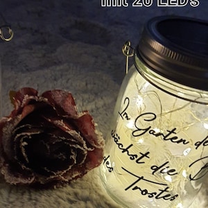 Personalized solar grave lantern with 20 LEDs plotted with desired text and desired motif