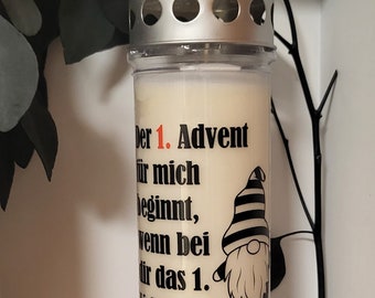 Grave candles advent 7 days burner 4 pieces or individually