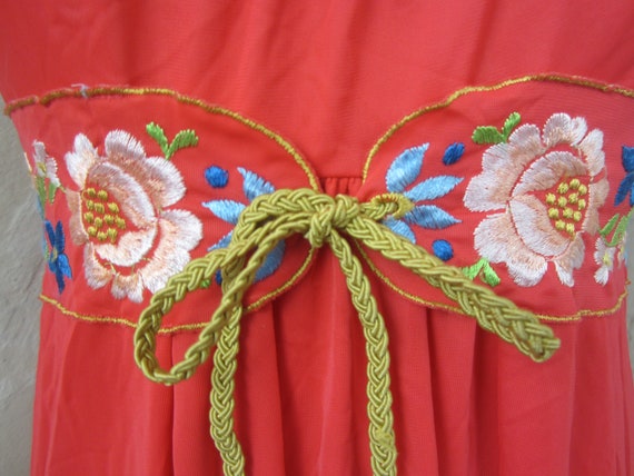 Vintage Gossard Artemis Empire Waist Embroidered … - image 5