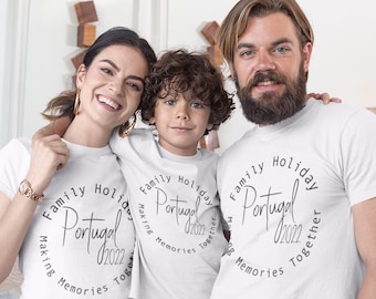 Personalized Family Holiday T-Shirts: Vacation Matching Tees