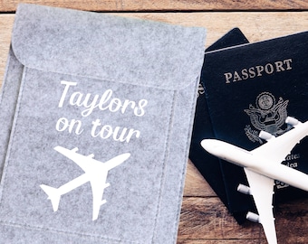 Personalized Family Passport Holder: Recycled Polyester Travel Document Organizer