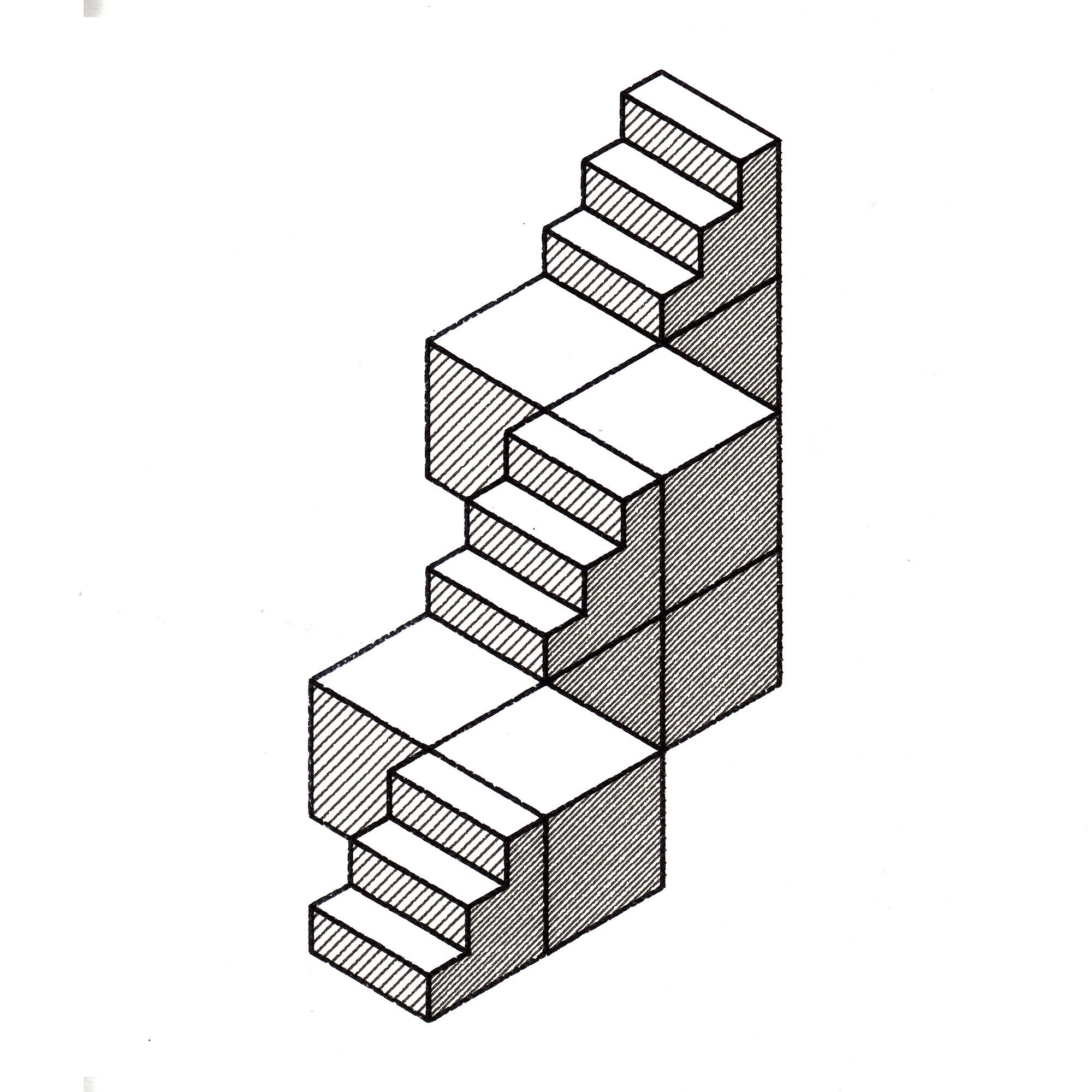 Ego005 - Abstract & Surrealistic Plotted Print Series, Brutalist Art, Geometric Print, Line Generati