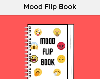 Printable Mood Flip Book, Moods & Emotions Communication Prompts, Interactive Flipbook For Preschool learning, Social Emotional Learning