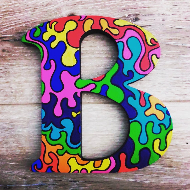 Themed Painted Letters - Wood - Etsy