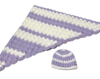 Baby Blanket and Beanie Set