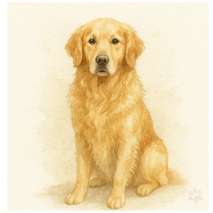 Custom Pet Memorial Portrait | Rainbow Bridge Pet Loss Gift | Pet Sympathy Art | Watercolor Dog or Cat Art | Digital Download