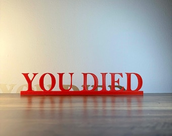 Elden Ring Gift Sign | You Died sign | video games gift