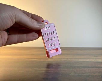Soda Pop! Soda Can Opener, Nail Saver, 3D printed keychain soda can opener.