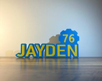 Fallout inspired personalised Sign | Fallout sign | video games gift