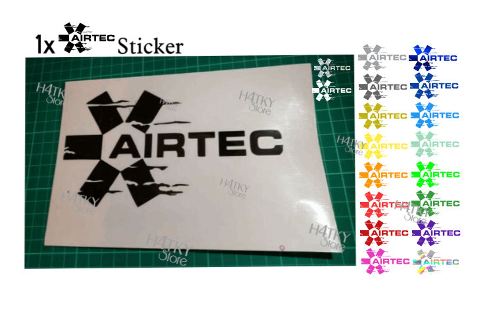 AIRTEC Logo Vinyl Cut Sticker Decals Airtec Intercooler Vinyl Etsy UK