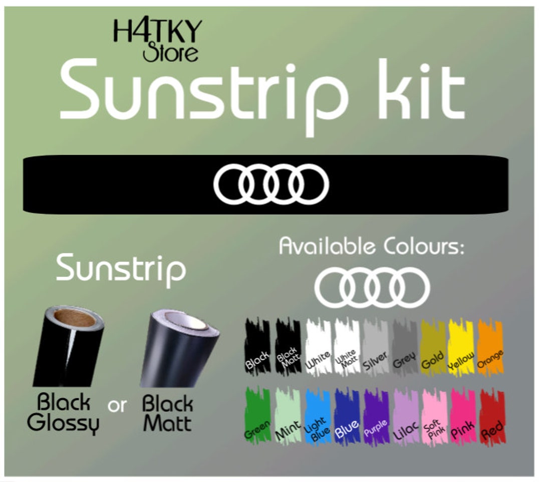 Windscreen Universal Sunstrip Sun Strip Window Sticker Decal Etsy