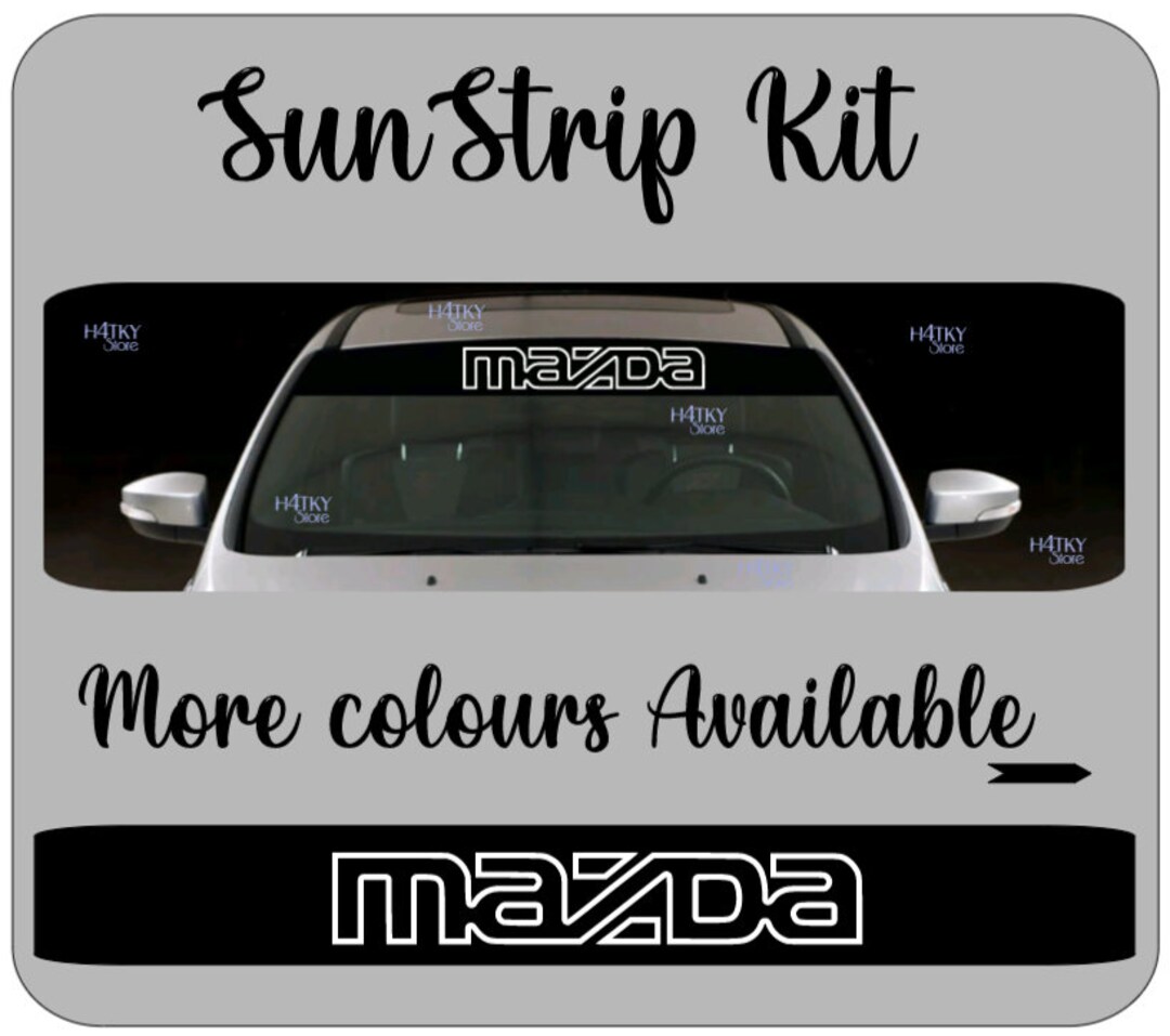 Universal Sunstrip for Mazda Windscreen Eyecatching Window Etsy