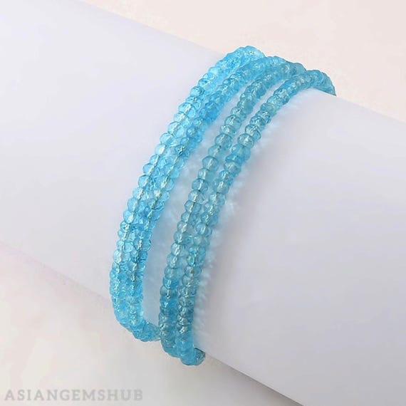 天然 スカイブルートパーズ ブレスレット レディース 天然石 11月 誕生石 お守り 誕生日プレゼント 女性 40代 50代 ブランド ブルートパーズブレスレット || 天然スカイブルートパーズビーズ