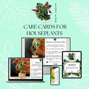 Plant Care Card, Blank Card, Printable, Digital Download, Instant
