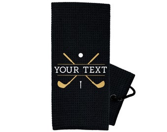 Personalized Golf Towel - Golf Gifts for Men and Women - Embroidered Golf Towel - Golf Gift
