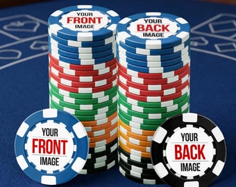 Custom Poker Chips | Custom Poker Chip Sets of 50, 100, 200 or 500 | Personalized Poker Chips | Custom Poker Chips with Logo