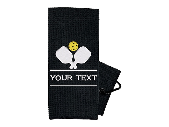 Personalized Pickleball Towel - Pickleball Gifts for Men and Women - Embroidered Pickleball Towel - Pickleball Gift