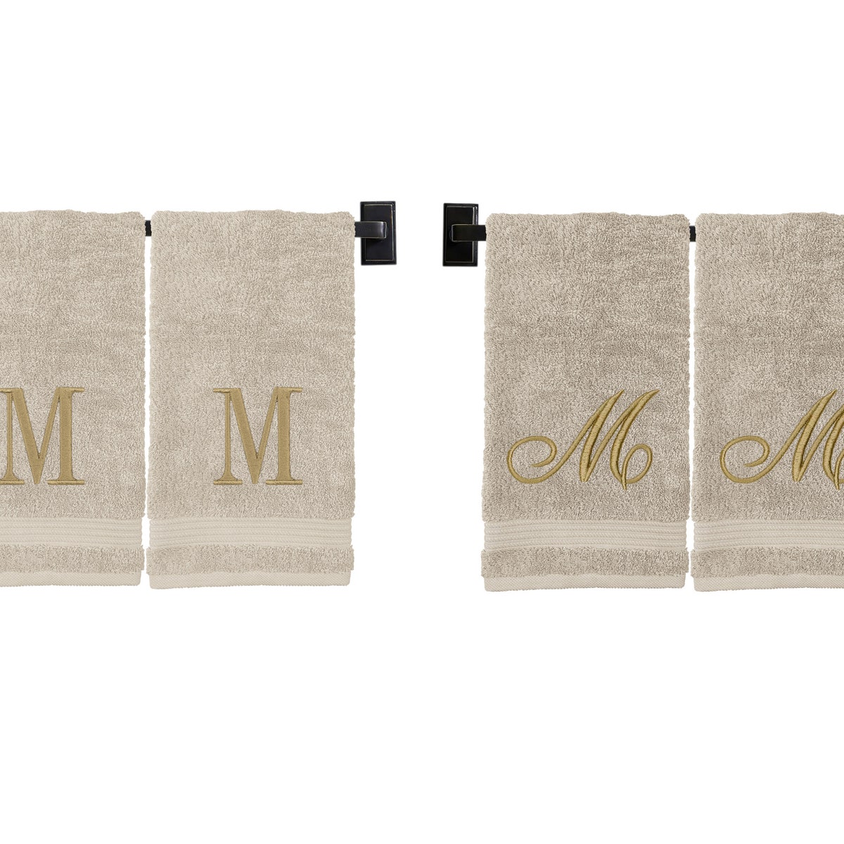 Monogram Hand Towel, 100% Turkish Cotton Monogrammed Towel for Housewarming Gift or Wedding Gift, Embroidered Monogram Towel With Initial - Etsy