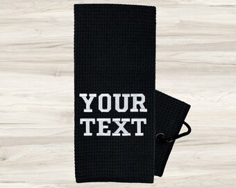 Personalized Golf Towel - Golf Gifts for Men and Women - Embroidered Golf Towel - Custom Golf Gift