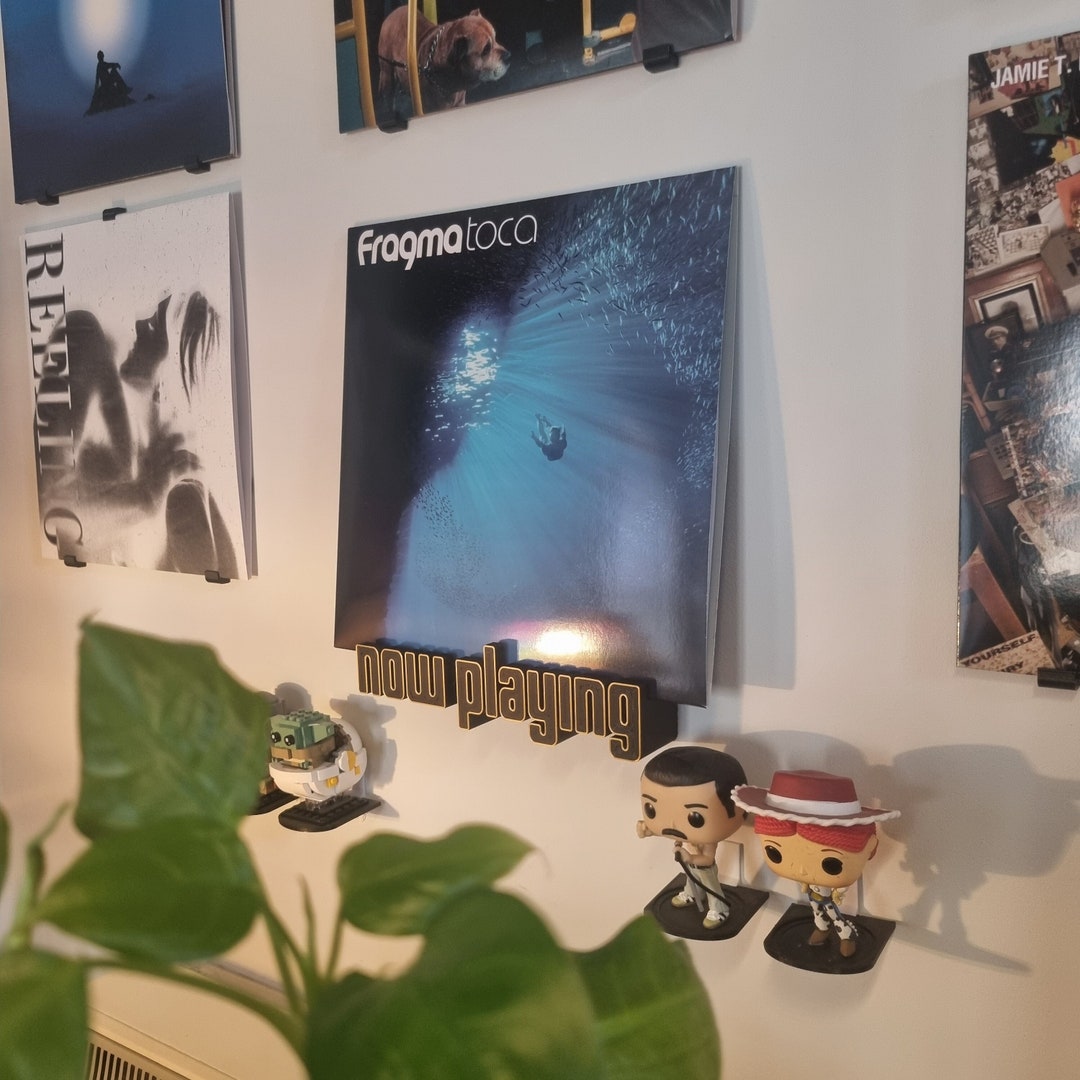 Now Playing Vinyl Record Shelf, Wallmounted Album Display Etsy