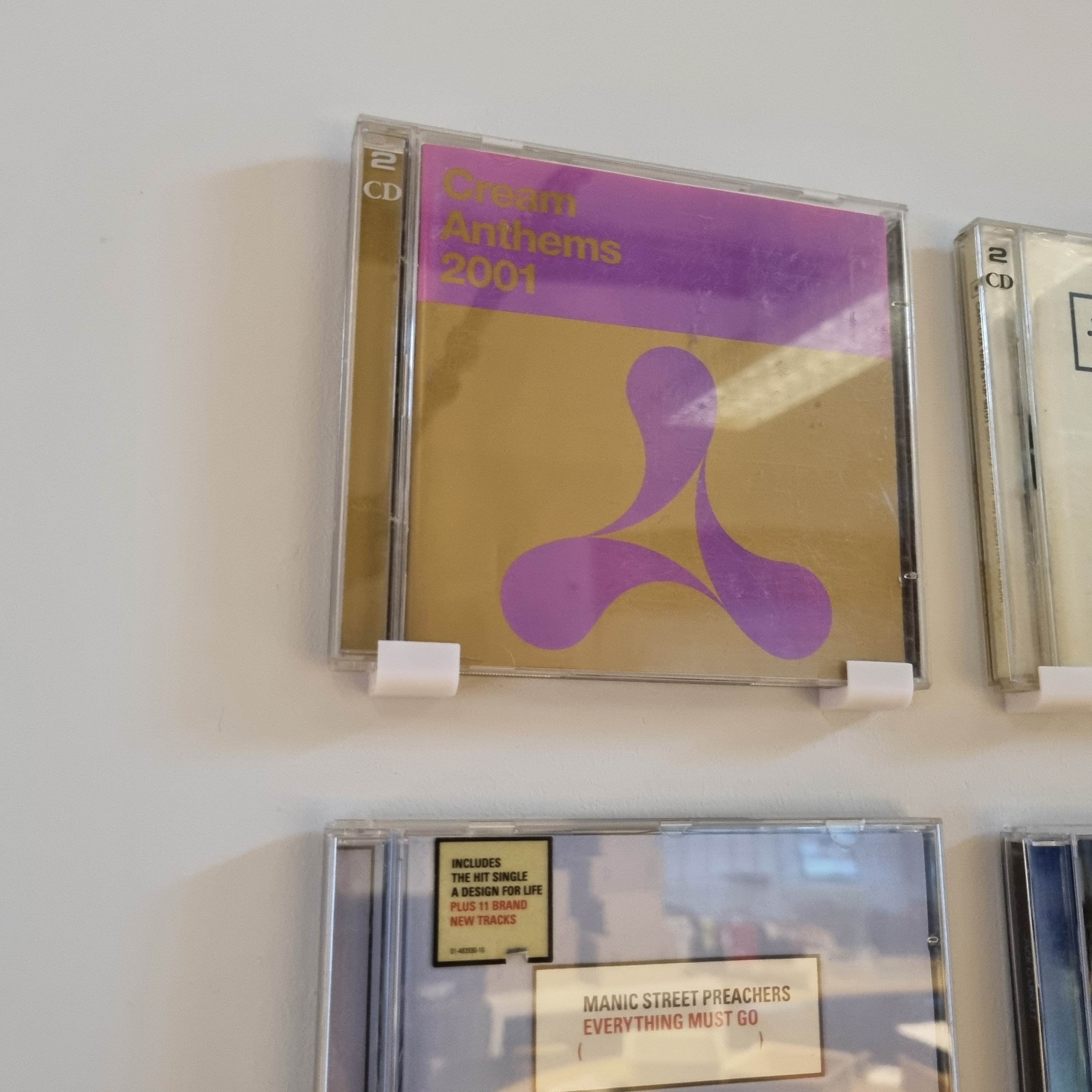 CD Bracket, Wall-mount Album Holder, Compact Disc Display Shelf ...