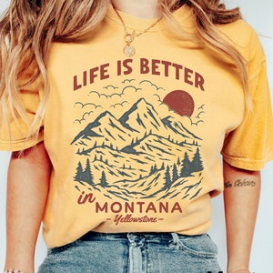 Vintage Yellowstone Comfort Colors Shirt, Yellowstone T-Shirt, National Park Shirt, Comfort Colors Tee, Yellowstone Ranch, Montana Shirt