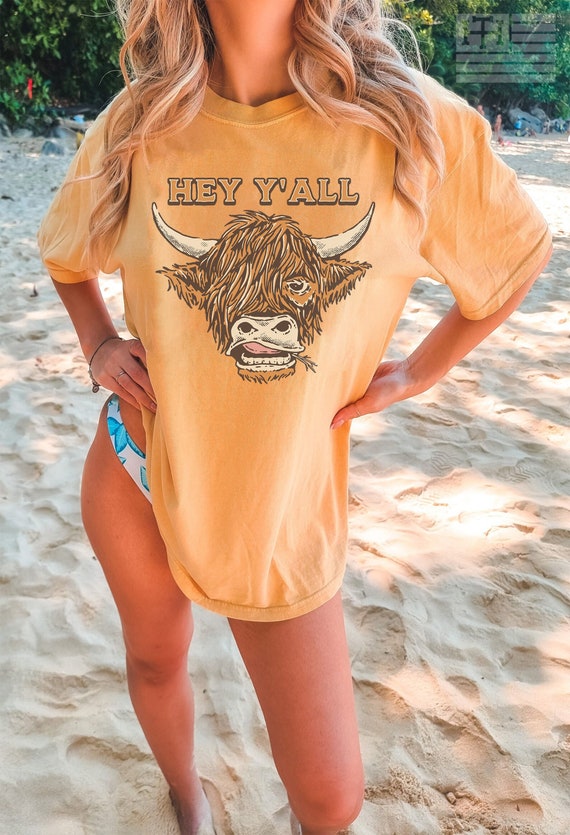 Highland Cow T-Shirt: Western Country Girl Shirt