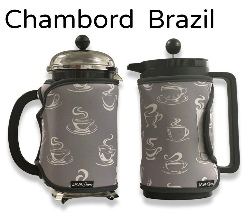 Silver Coffee Cups Bodum CHAMBORD or BRAZIL 8cup French Press Cozy