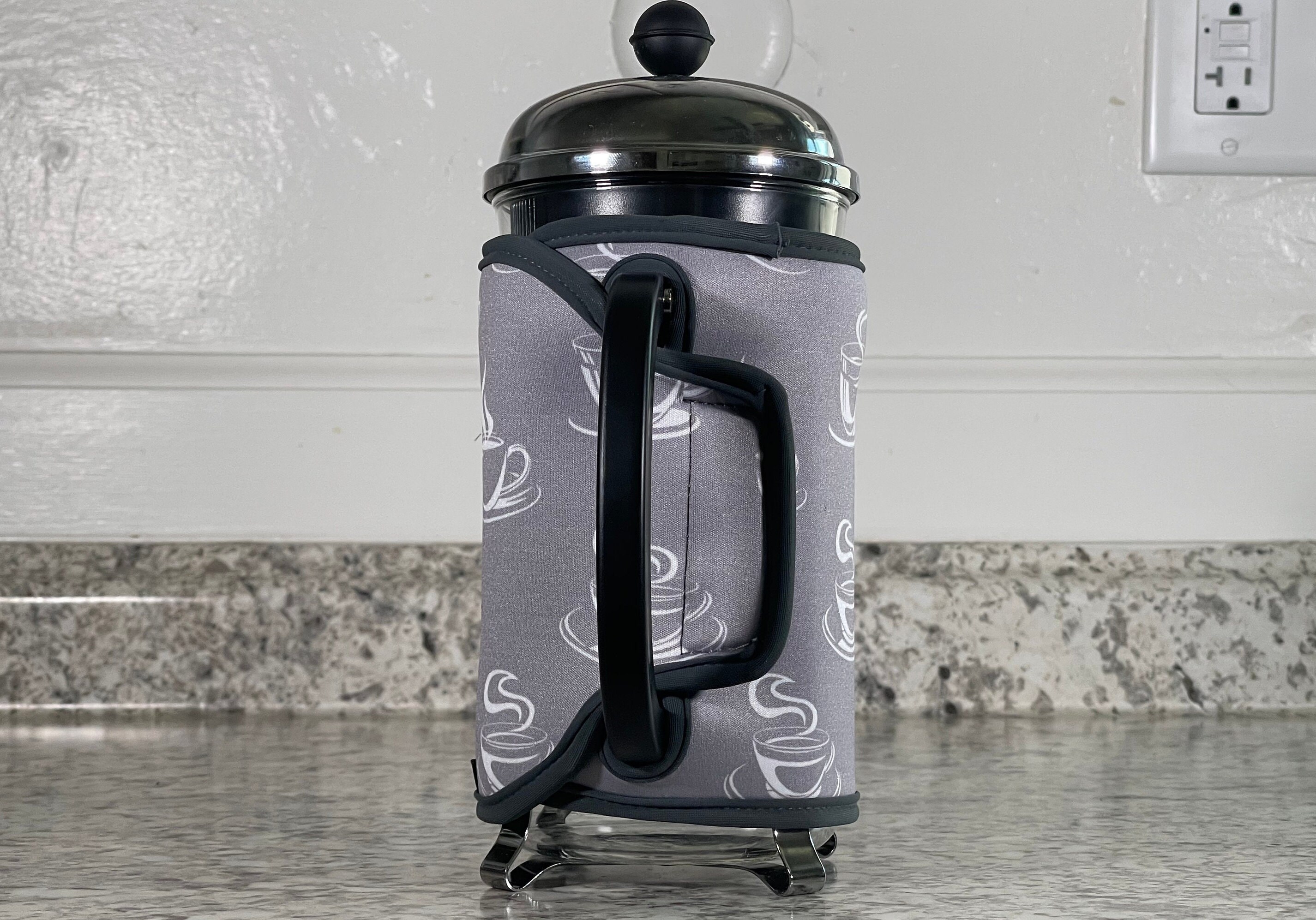 Silver Coffee Cups Bodum CHAMBORD or BRAZIL 8cup French Press Cozy