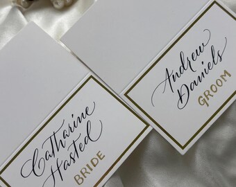 Hand Written Calligraphy Names and Cards