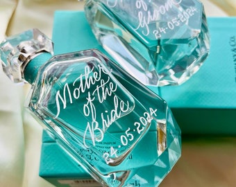 Perfume bottle engraving , personalised wedding gifts / Special Occasion gifts
