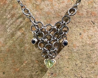 Aanbieding voor Mery Bee Chainmail saffier ketting