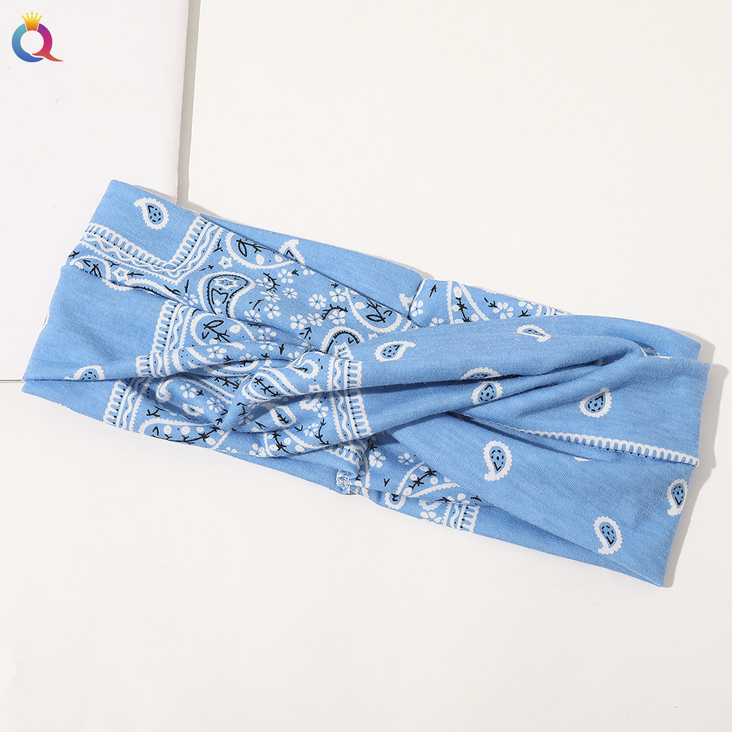 Women's Hair Band Elastic Headband Bandana Style Cotton Etsy UK