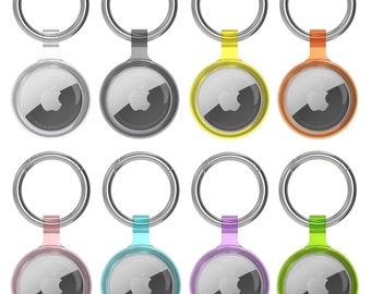 Hülle für Apple AirTag Anhänger Case Soft TPU Schlüsselanhänger 8 Farben für Airtags