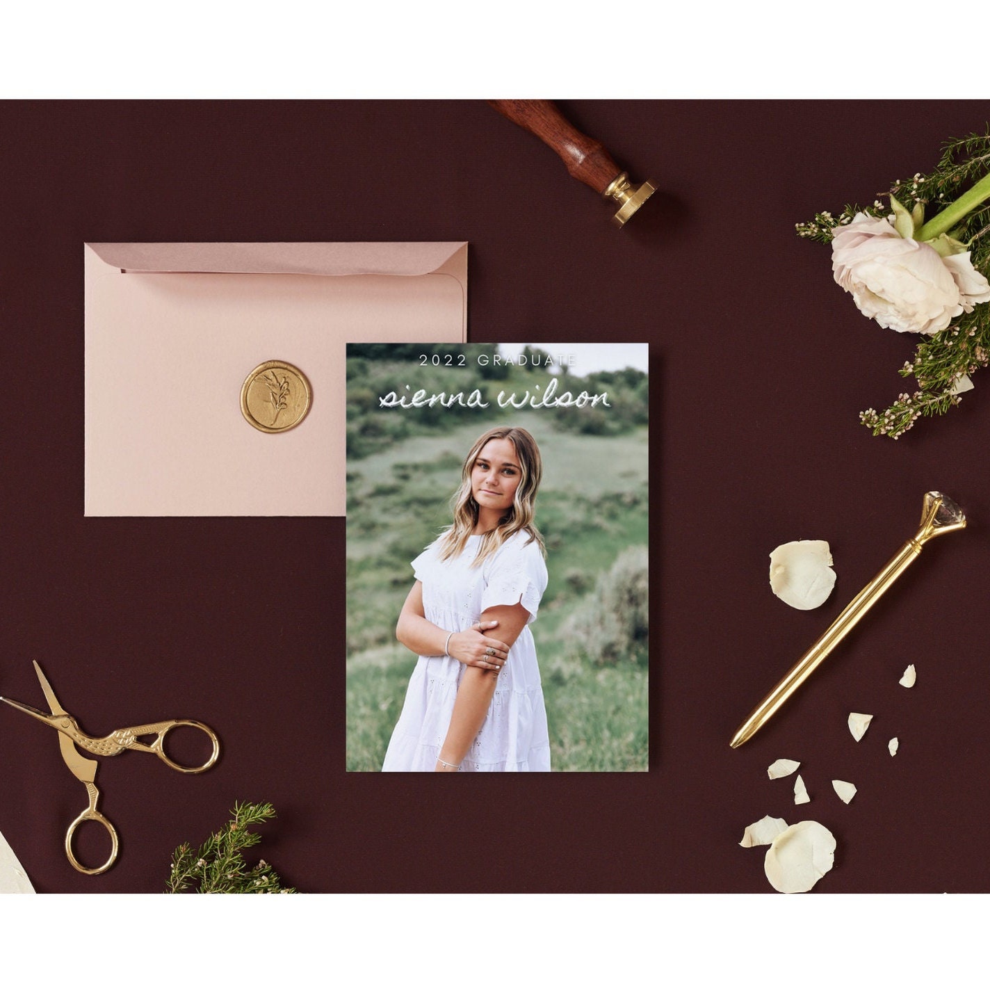 Editable Graduation Announcement Template I Boho Style I - Etsy