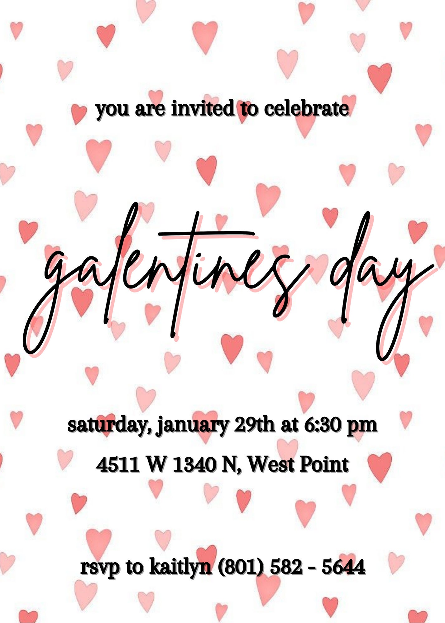 Editable Galentine's Invite Template Palentines Day Galentines Party Editable Galentine's Invite Template Palentines Day Galentines Party